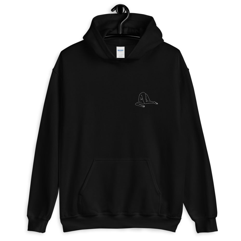 Lundi Hoodie - Black - White