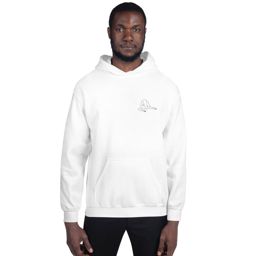 Lundi Hoodie - Black - White