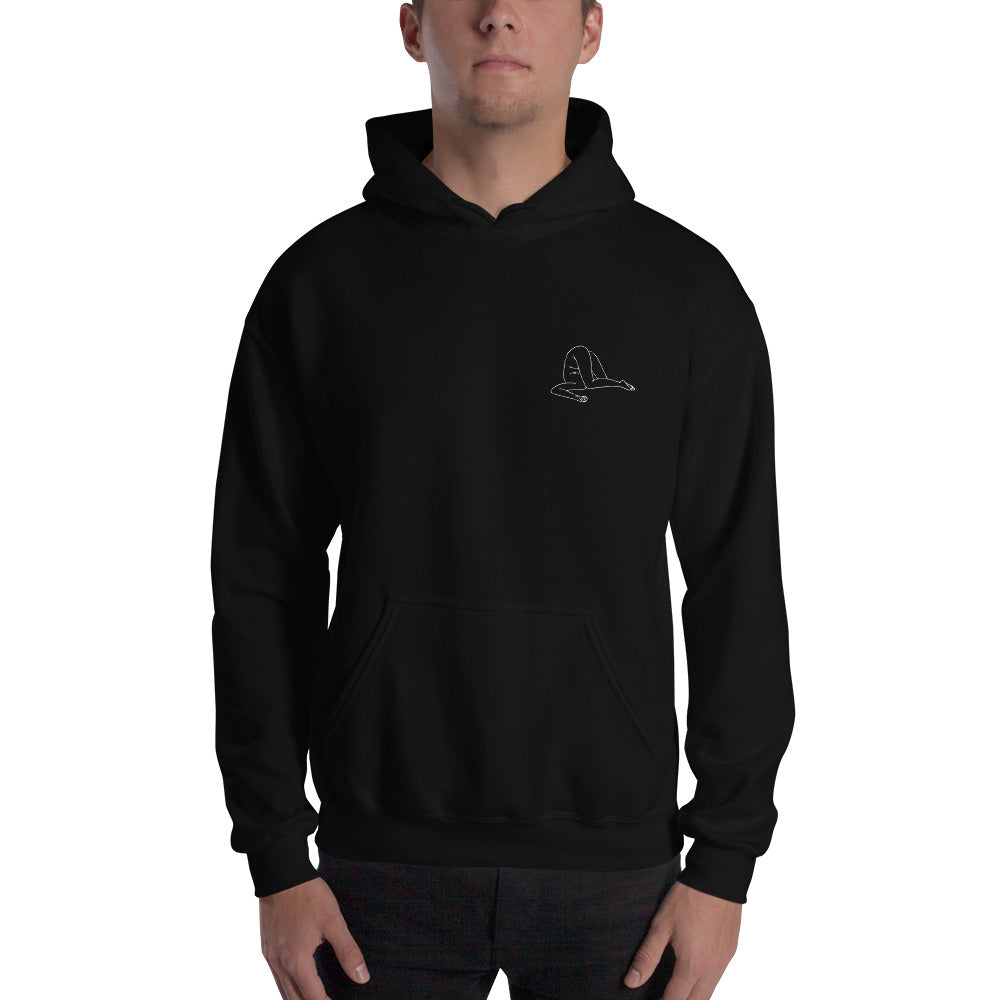 Lundi Hoodie - Black - White