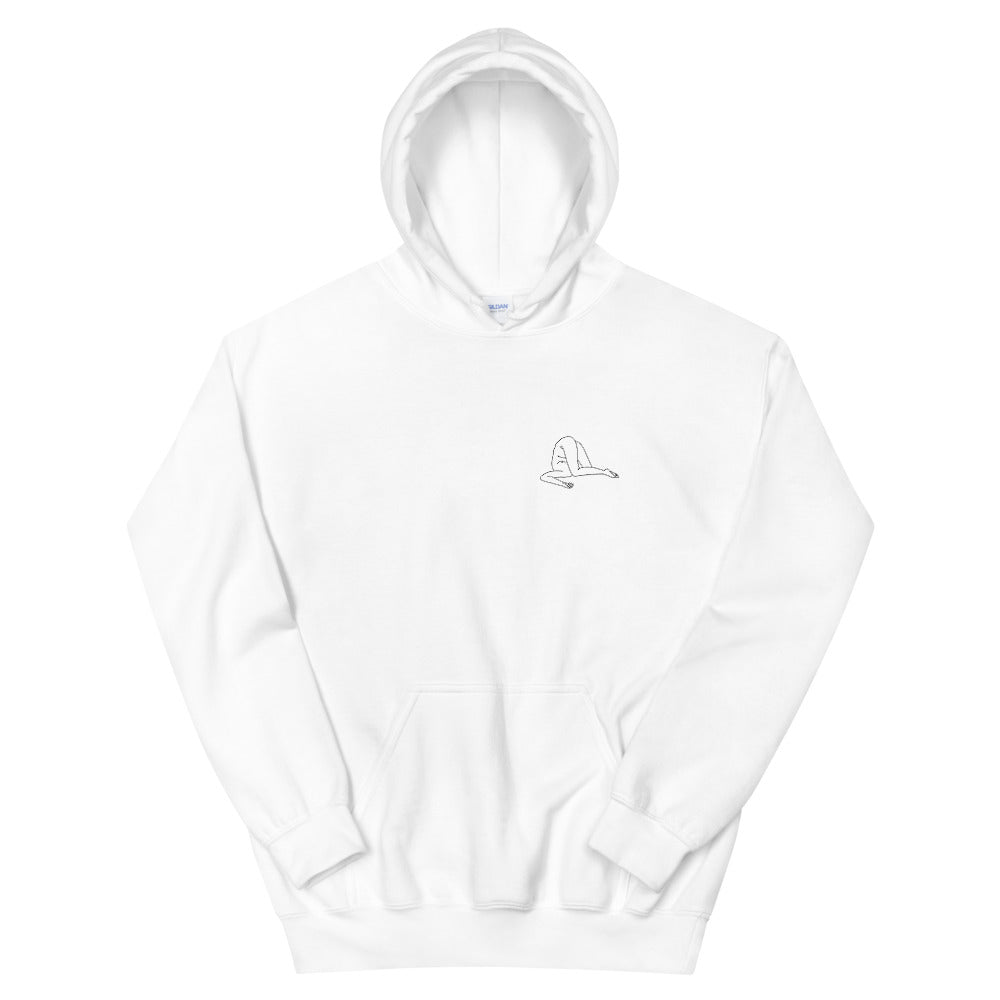 Lundi Hoodie - Black - White