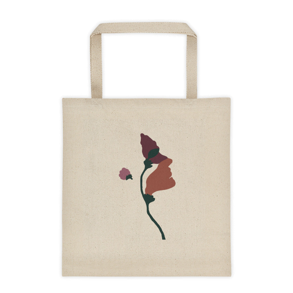 Fleurisage minimalist tote bag
