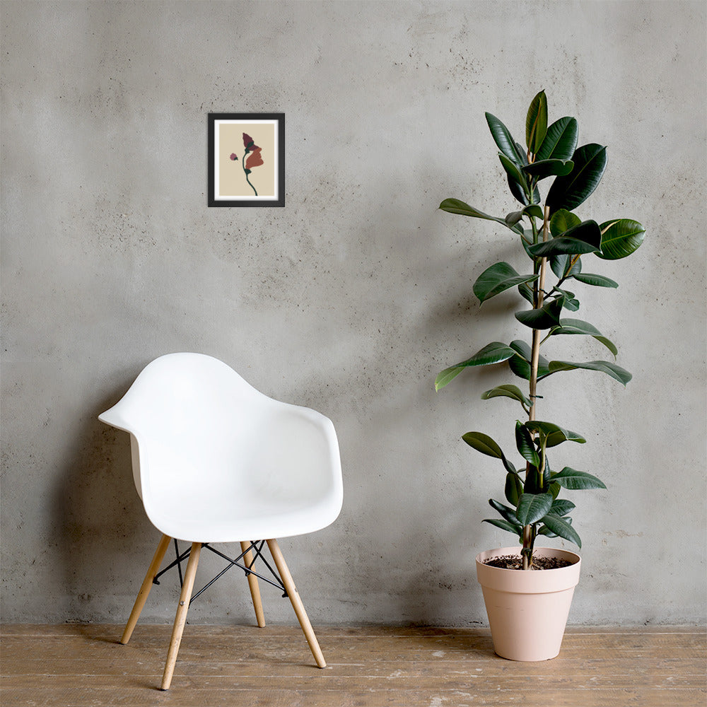 Fleurisage Minimalist Framed print poster